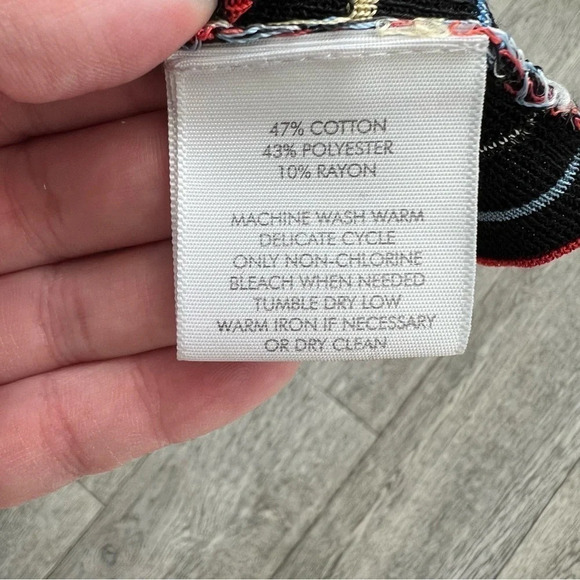 White+Warren Striped Crew Neck Top, Size: S - Picture 3 of 5